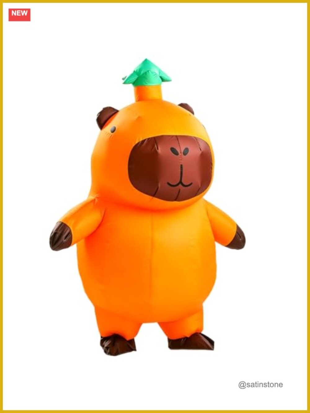 Inflatable Capybara Costume Adult Blow Up Animal Suit Halloween Cosplay